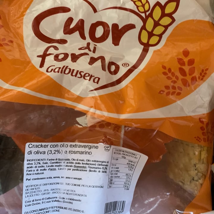 review photo of Galbusera Crackers rosmarino shared by @sofia30 on 13 Apr 2022 - review