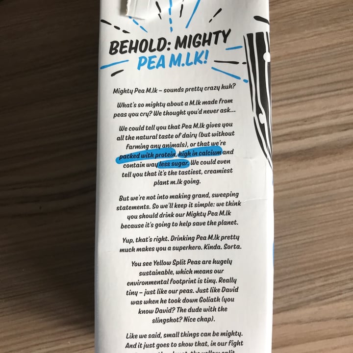 photo of Mighty Mighty Pea Milk shared by @ijo on  24 May 2021 - review