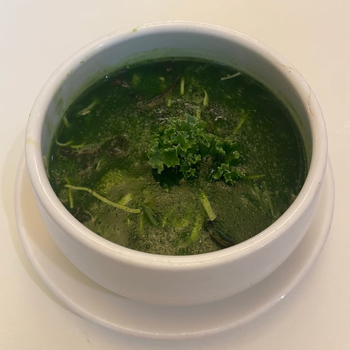 photo of LingZhi Vegetarian - Velocity@Novena Braised Organic Kale Broth served in Bamboo Cup shared by @hannahjtan on  17 Oct 2020 - review