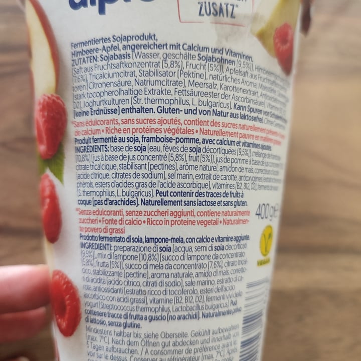 review photo of Alpro Himbeere Apfel ohne Zuckerzusatz shared by @sara90s on 27 Sep 2022 - review