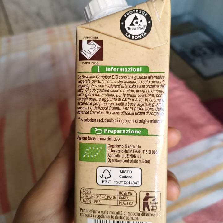 photo of Carrefour Bio Drink riso nocciola e cacao shared by @ria92 on  12 Aug 2022 - review