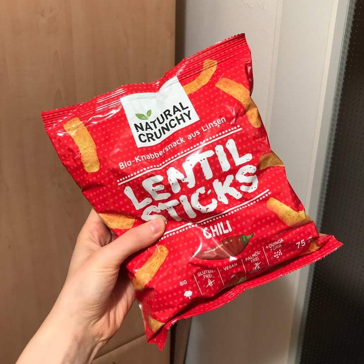 photo of natural crunchy lentil sticks chili shared by @addictedtopeas on  05 Dec 2021 - review