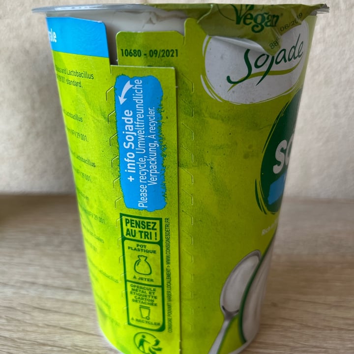 photo of Sojade Yogurt so soja natural shared by @mariabonioli on  01 Sep 2022 - review