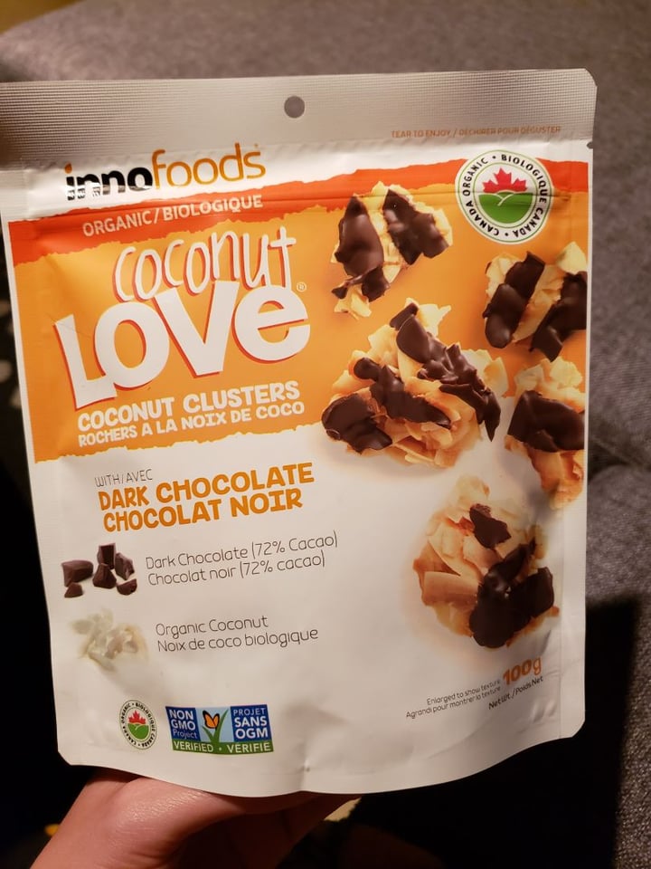 photo of InnoFoods Coconut Love, Coconut Clusters with Dark Chocolate shared by @mandylee on  09 Aug 2019 - review