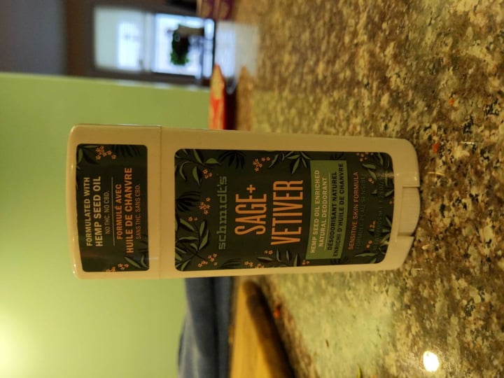 photo of Schmidt's Sage and Vetiver Deodorant Stick shared by @farmanimalman on  26 Feb 2020 - review