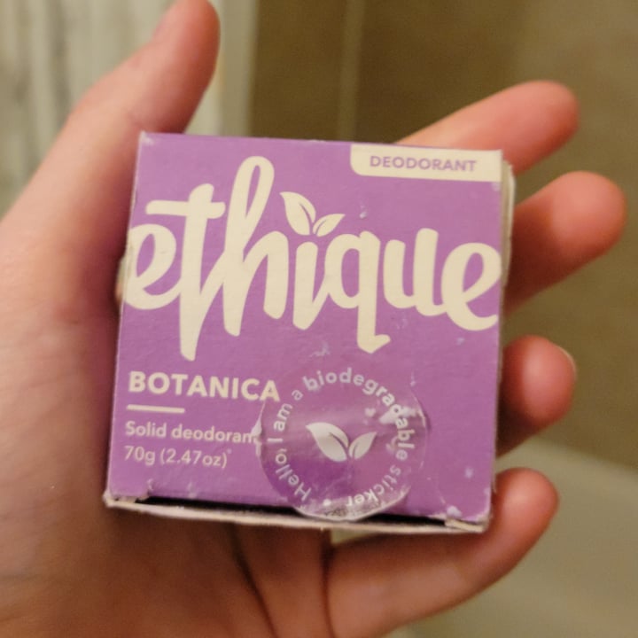 photo of Ethique Botanica Solid Deodorant shared by @kierstenb on  23 Aug 2021 - review