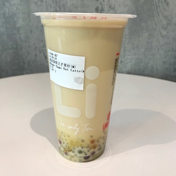 photo of Liho Mango sago oat mylk bubble tea shared by @veggieoty on  13 Nov 2020 - review