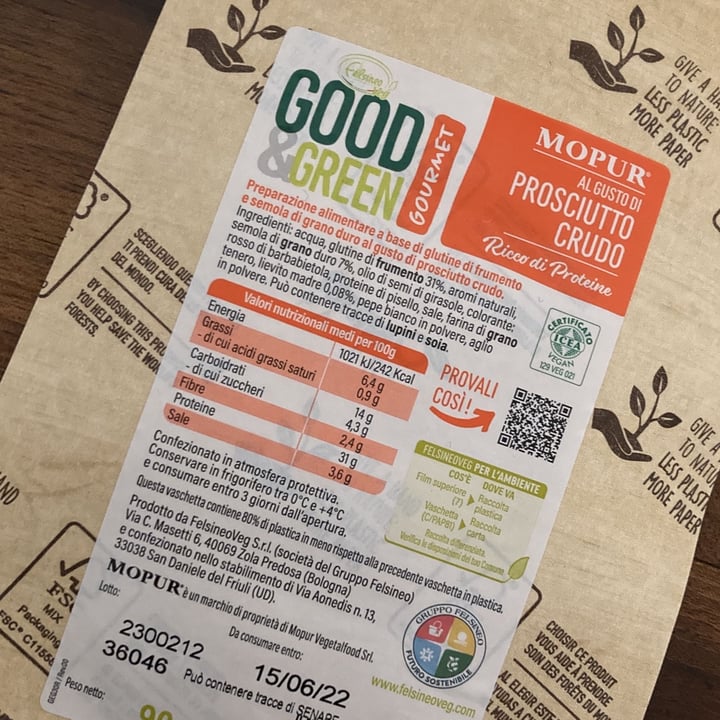 review photo of Felsineo Veg Mopur prosciutto shared by @rukia on 14 Apr 2022 - review