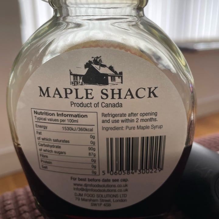 photo of maple shack 100% Pure Maple Syrup shared by @lullast on  26 Jun 2022 - review