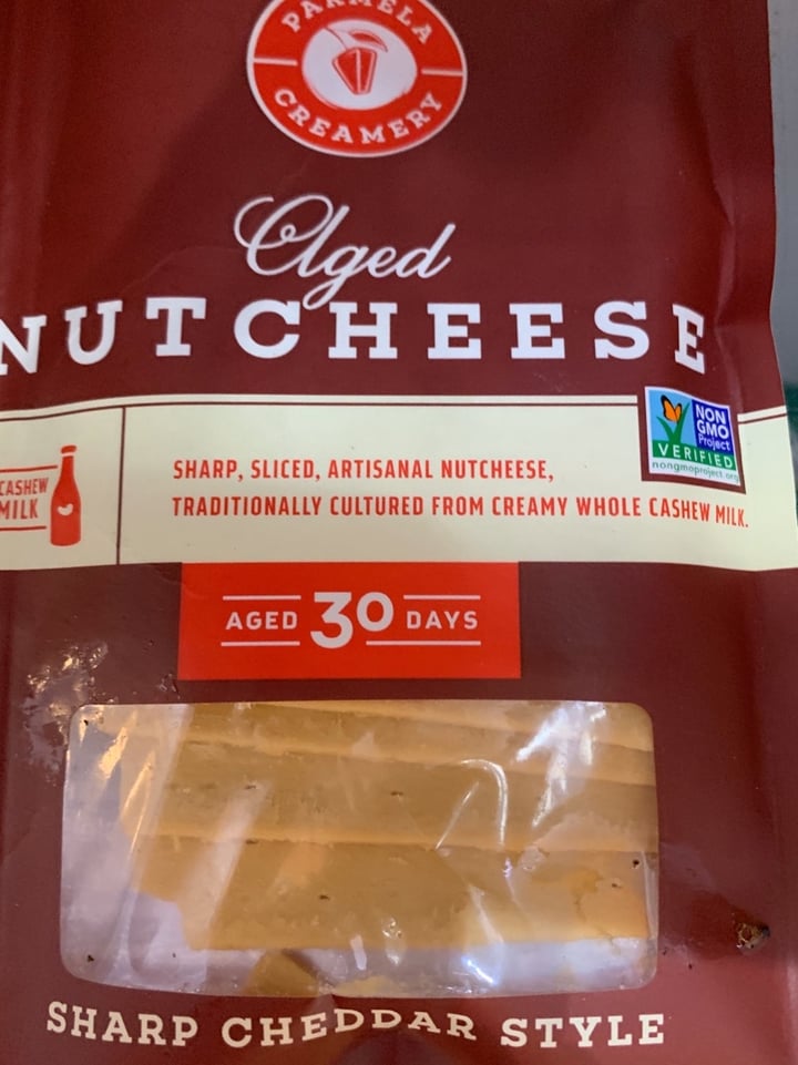 photo of Parmela Creamery Nut Cheese Sharp Cheddar Style shared by @keeponveganon on  15 Apr 2020 - review