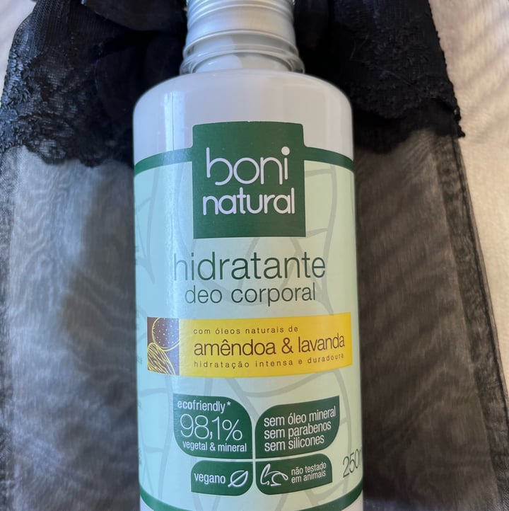 review photo of Boni natural Hidratante deo corporal Amêndoa & Lavanda shared by @merygentile on 30 Aug 2022 - review