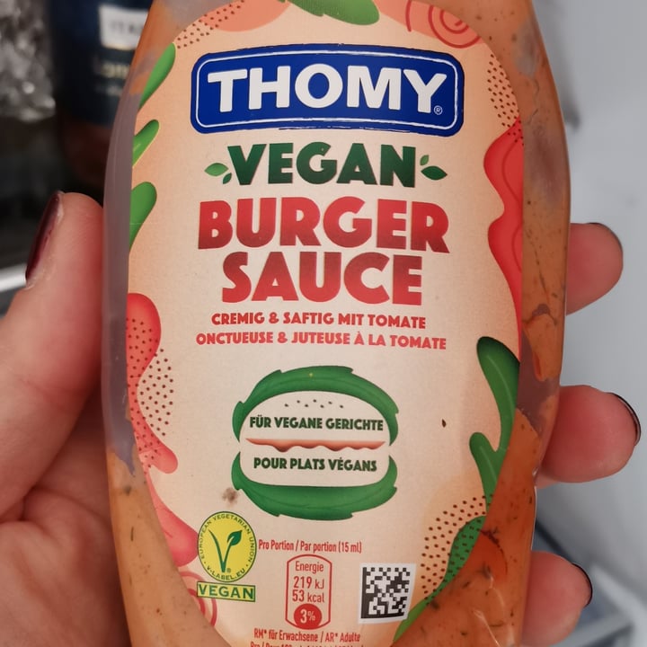 photo of Thomy Vegan Burger sauce shared by @jamilasbragia on  31 Dec 2021 - review