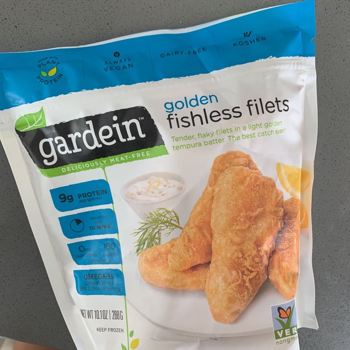 photo of Gardein Golden Plant Based F'sh Filets  shared by @plantbasedpower on  29 Jun 2020 - review