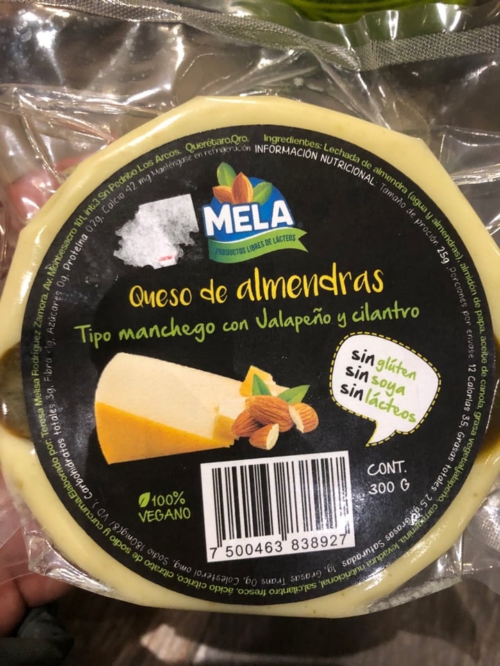 photo of Mela Queso De Almendras shared by @salcastillo on  11 Mar 2020 - review