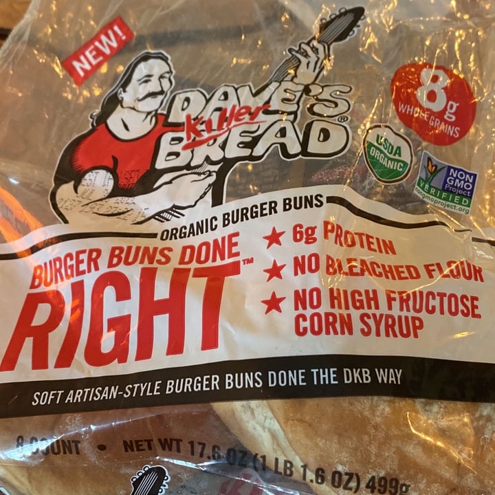 photo of Dave's Killer Bread Organic Burger Buns shared by @nathlena19 on  17 Jul 2022 - review