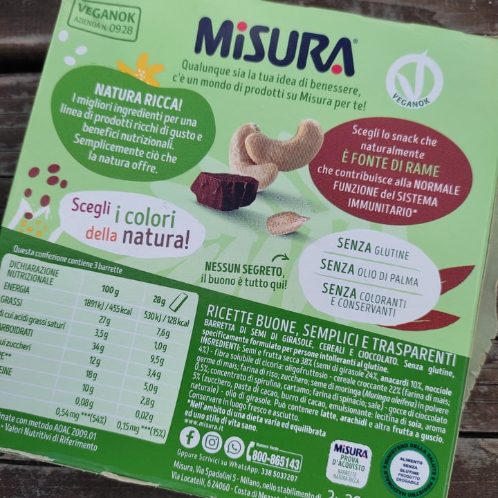review photo of Misura Barrette Semi Di Girasole, Anacardi E Cioccolato shared by @elec21 on 28 Aug 2022 - review