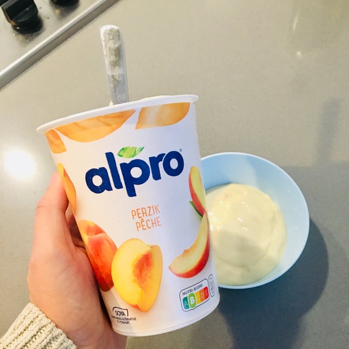 photo of Alpro Peach Soya Yogurt shared by @taz on  12 Jan 2022 - review
