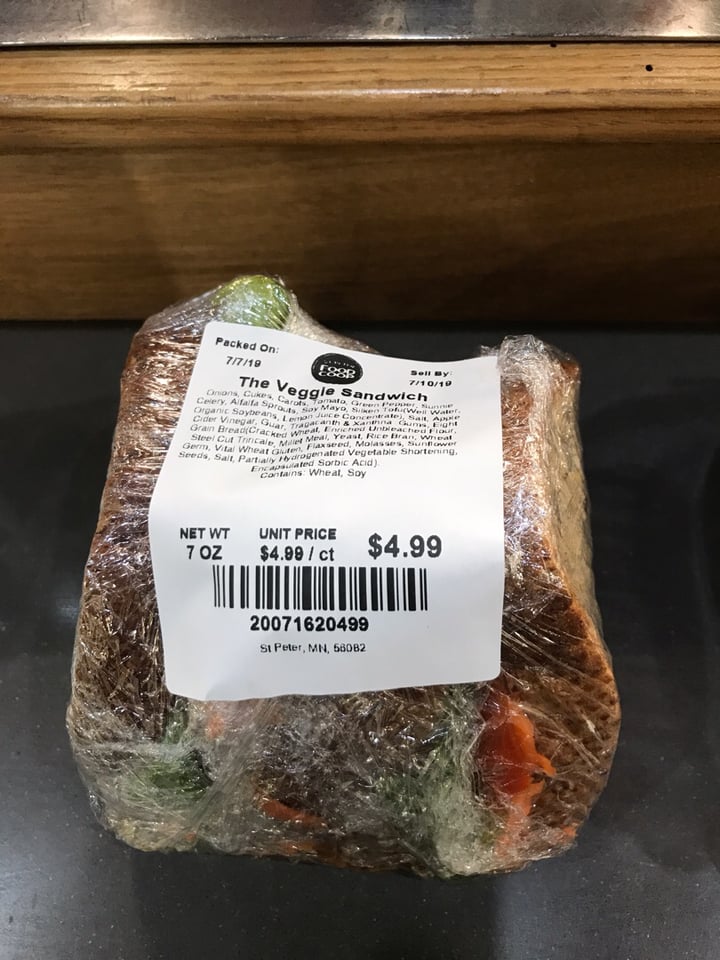 review photo of St. Peter Food Coop The Veggie Sandwich shared by @annamarie80 on 08 Jul 2019 - review