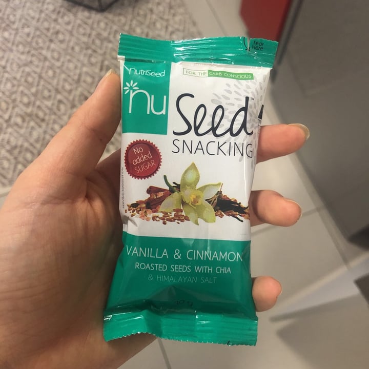 photo of Nutriseed Vanilla & Cinnamon Roasted Seeds With Chia shared by @brookballard on  06 Oct 2020 - review