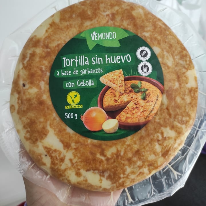 review photo of Vemondo Tortilla sin huevo a base de garbanzos y cebolla shared by @corunavegana on 12 Jul 2021 - review