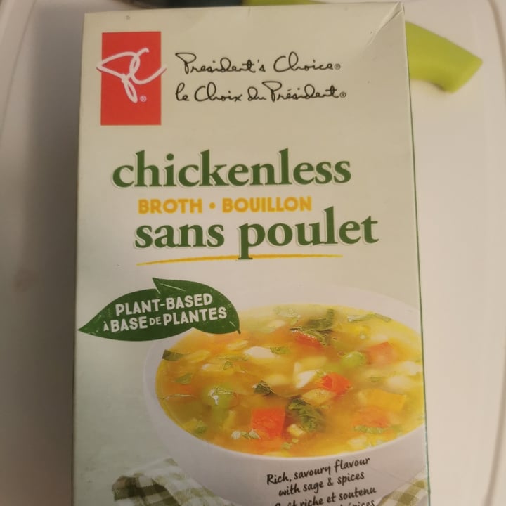 photo of President's Choice Chickenless Broth shared by @broccolicat on  22 Jul 2021 - review