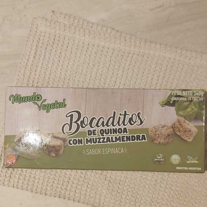 photo of Mundo Vegetal Bocaditos de espinaca con muzzalmendra shared by @draevelynre on  28 Aug 2021 - review