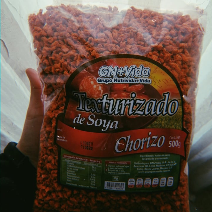review photo of GN+Vida Texturizado de Soya Chorizo shared by @cynthiaxho on 20 Feb 2021 - review