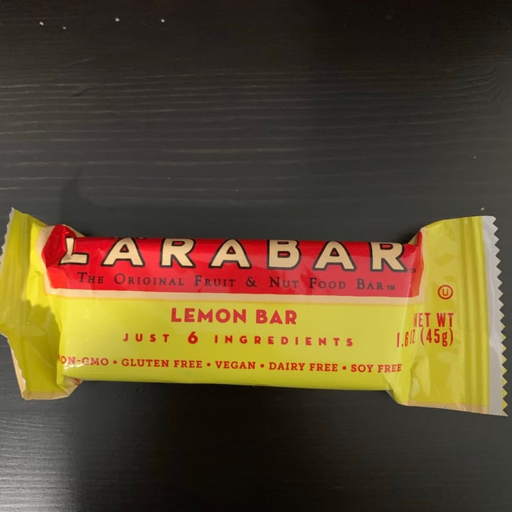 photo of Larabar Larabar Lemon Bar shared by @onehungryvegan on  08 Oct 2020 - review