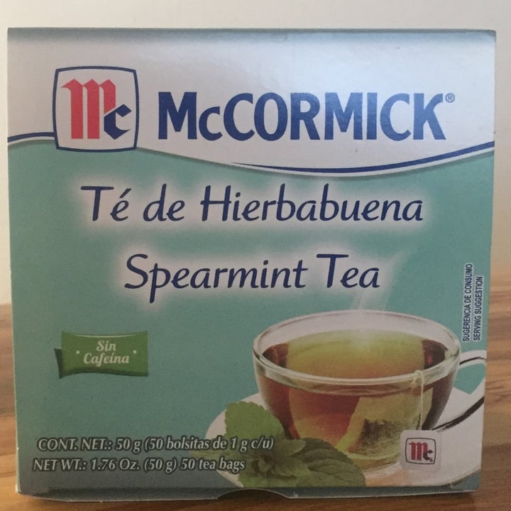 photo of McCormick Té de hierbabuena shared by @isasalazar on  01 Nov 2021 - review