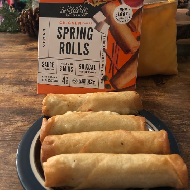 review photo of Lucky Foods Chicken Flavor Spring Rolls shared by @lovetower22forever on 08 Mar 2021 - review