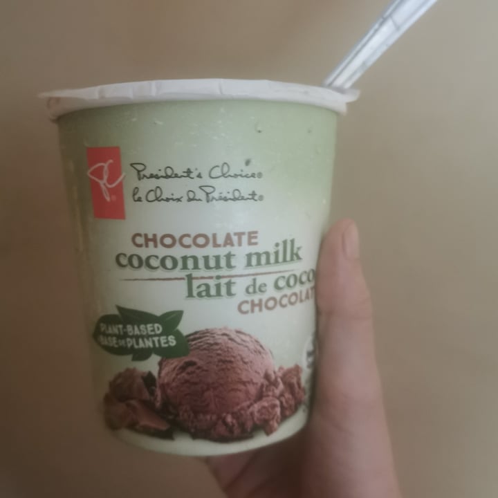 review photo of President's Choice Chocolate Coconut Milk Ice-cream shared by @broccolicat on 07 Aug 2021 - review