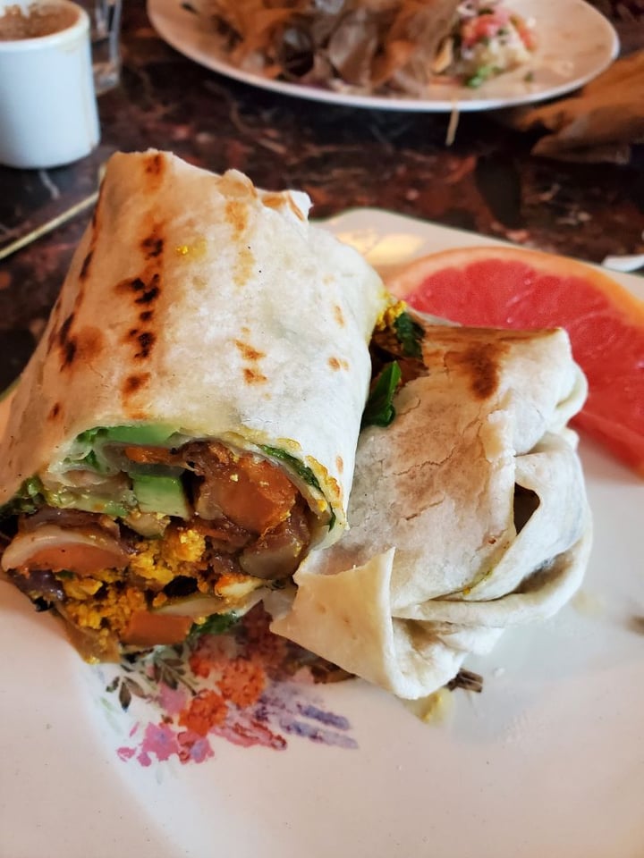 photo of The Vault Vegan breakfast wrap shared by @kbee on  27 Feb 2020 - review