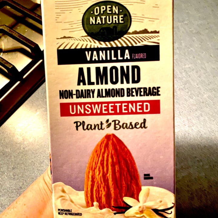 review photo of Open Nature Unsweetened Vanilla Almond Milk shared by @sicksoaps on 08 May 2020 - review