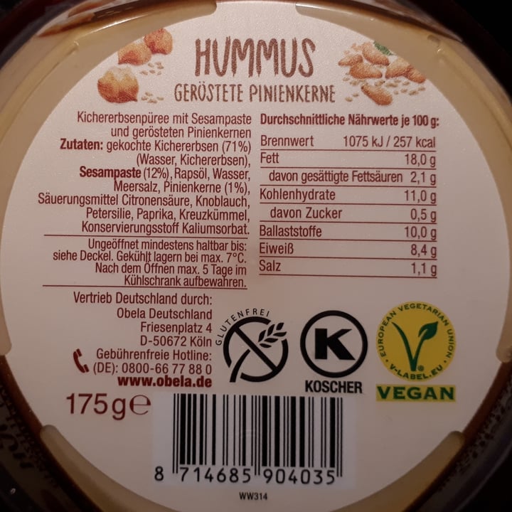 photo of Obela Roasted Pine Nuts Hommus shared by @bluesoul on  11 Jan 2021 - review