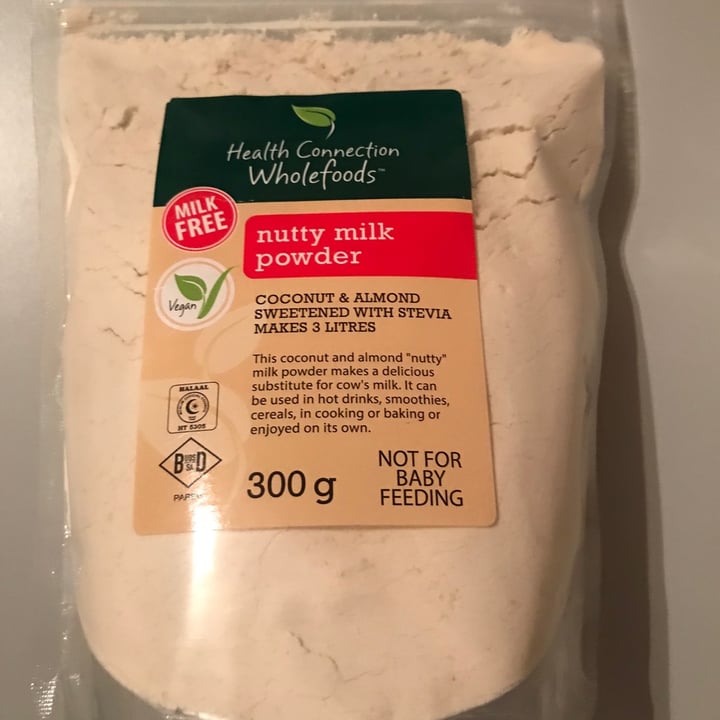 photo of Health Connection Wholefoods Nutty milk Powder shared by @skyecomley on  19 Sep 2020 - review