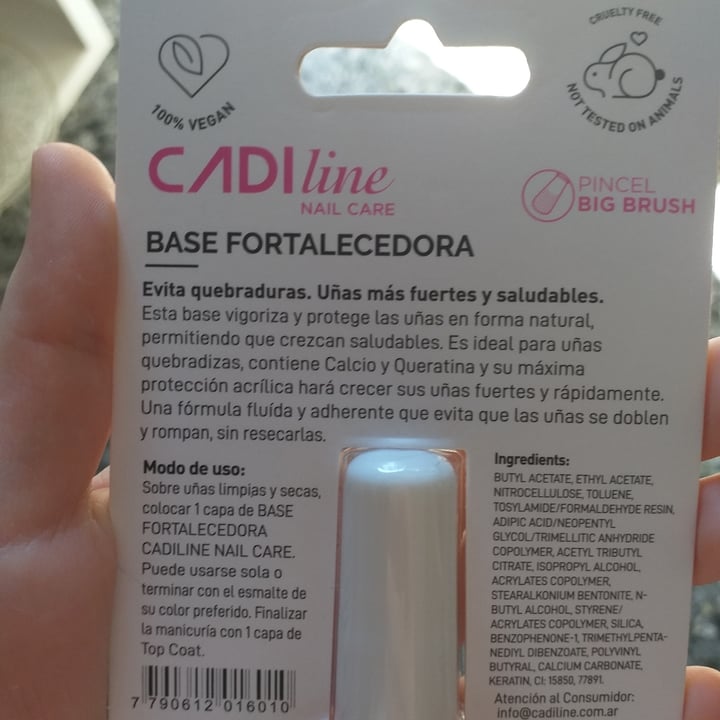 photo of CADIline Esmalte fortalecedor de uñas shared by @premonition on  19 May 2021 - review