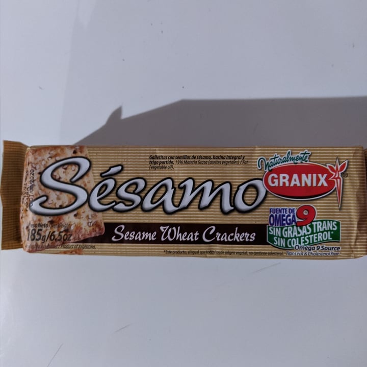 photo of Granix Galletitas Crackers con Semilla de Sésamo shared by @lucasdavezac on  24 Apr 2020 - review