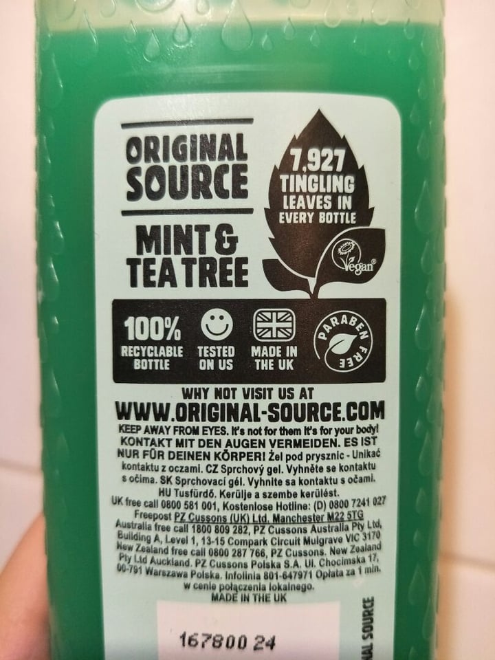 photo of Original Source  Tingly Mint and Tea Tree Body Wash shared by @lou on  11 May 2019 - review