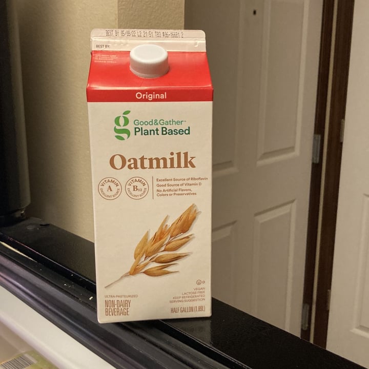 photo of Good & Gather Original Oatmilk shared by @mcfrench on  25 Feb 2022 - review