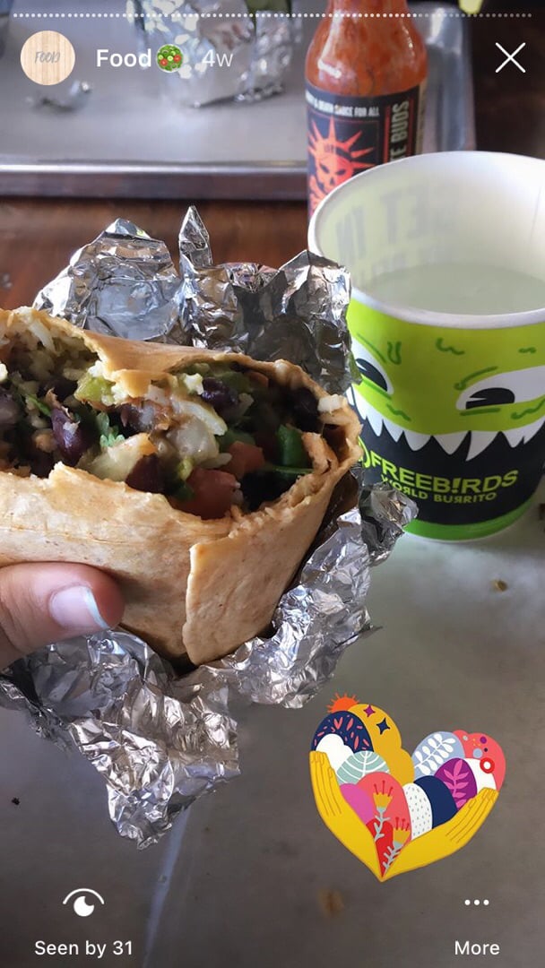 review photo of Freebirds World Burrito Burrito shared by @olauer1 on 07 Feb 2020 - review