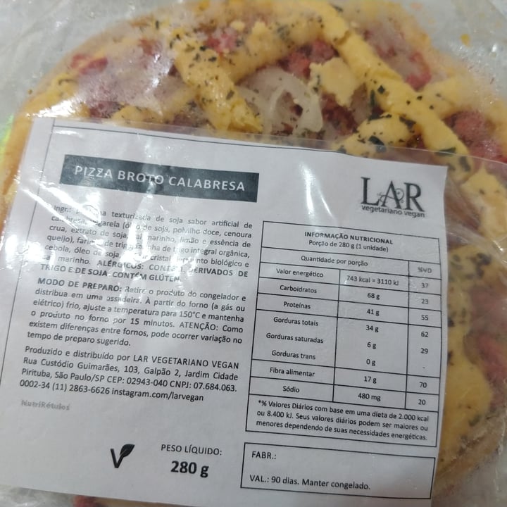 review photo of Lar vegan Pizza Brotinho shared by @magagracio on 12 May 2022 - review