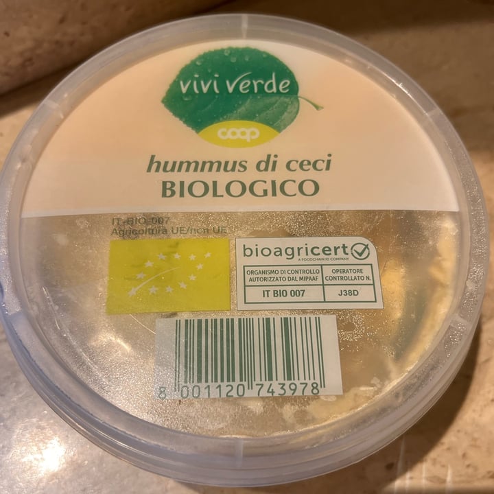 photo of Vivi Verde Coop Vivi Verde Coop Humus Di Ceci Biologico shared by @beap on  07 Sep 2022 - review