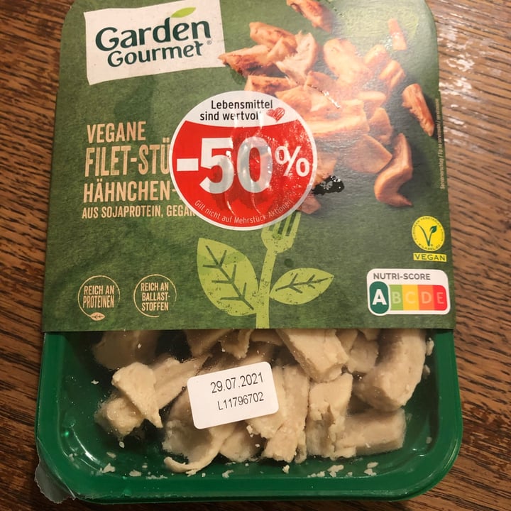 photo of Garden Gourmet Vegane Filet Stückchen, Hähnchen Art shared by @lillboer on  28 Jul 2021 - review