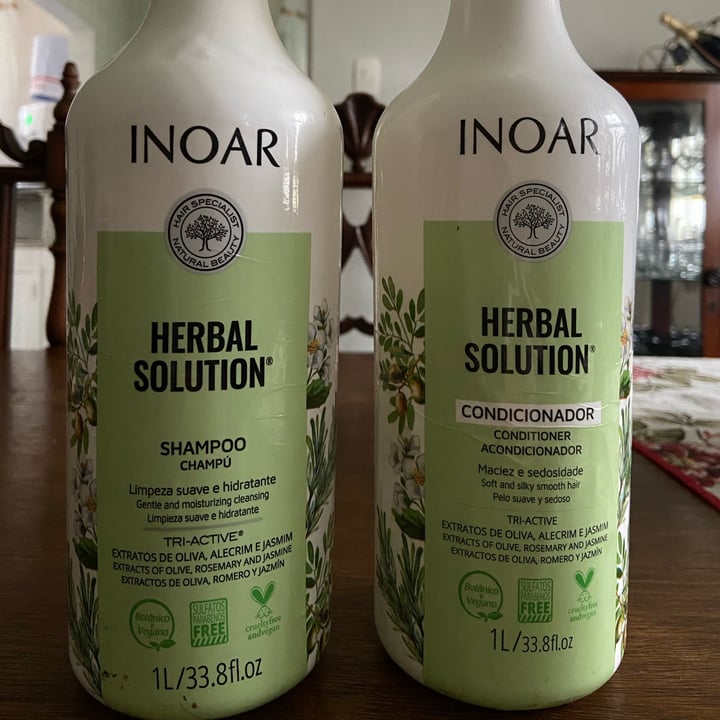 photo of Inoar herbal solution shampoo e condicionador shared by @nicolevp12 on  14 Sep 2022 - review