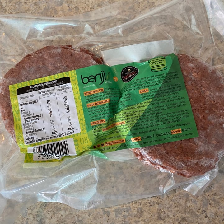 photo of Benji Vegan Gourmet Carne Para Hamburguesa shared by @andreagary on  12 Nov 2021 - review