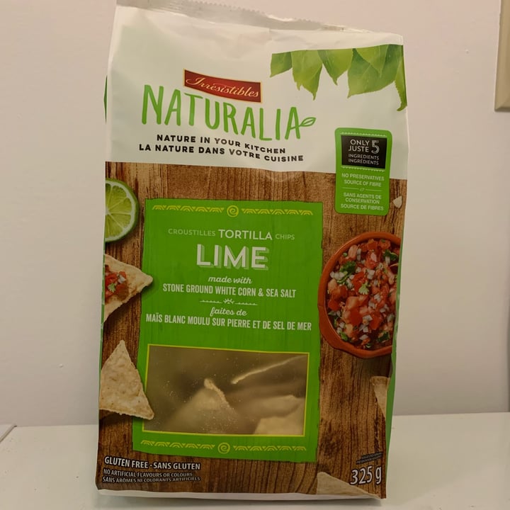 photo of Irresistibles Naturalia Tortilla Chips (Lime) shared by @louisg on  05 Sep 2022 - review