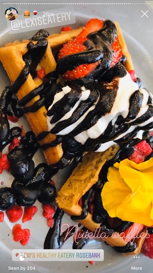 photo of Lexi's Healthy Eatery Vanilla power waffles shared by @sineadf on  04 Mar 2020 - review