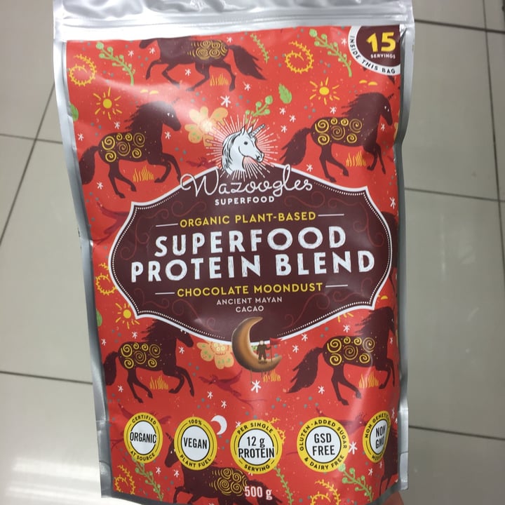 photo of Wazoogles Superfood Chocolate protein powder shared by @thehumblechickpea on  22 Dec 2020 - review