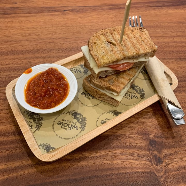 photo of The Whole Kitchen Tomato & Cheese Toastie (veganized) shared by @jashment on  31 Dec 2021 - review