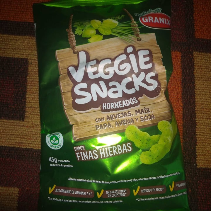photo of Granix Veggie Snacks sabor Pizza shared by @lulicab on  08 Jan 2021 - review